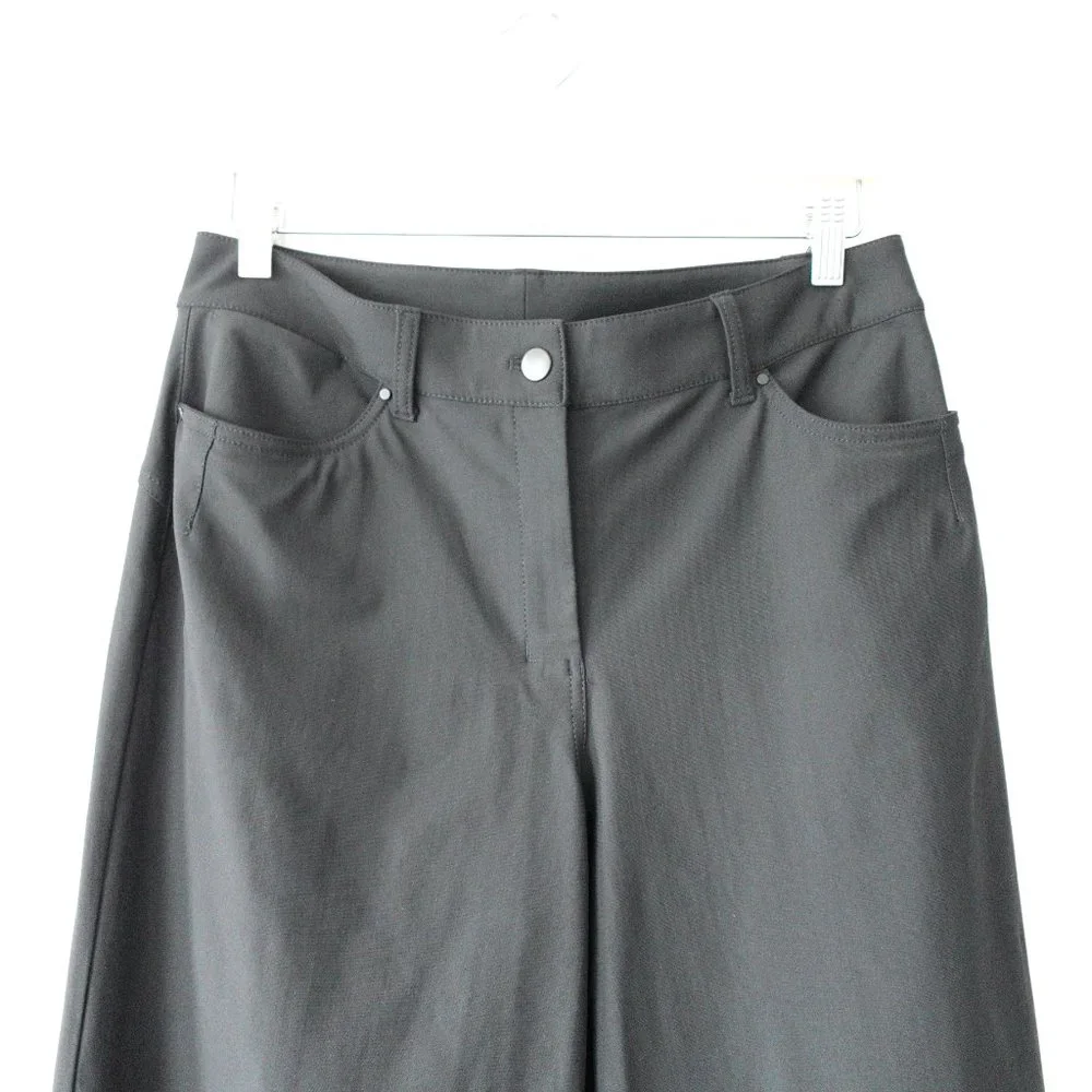 ❌SOLD ❌Lululemon City Sleek 5 Pocket Wide-Leg High Rise 7/8 Length Pant Black - Picture 4 of 13